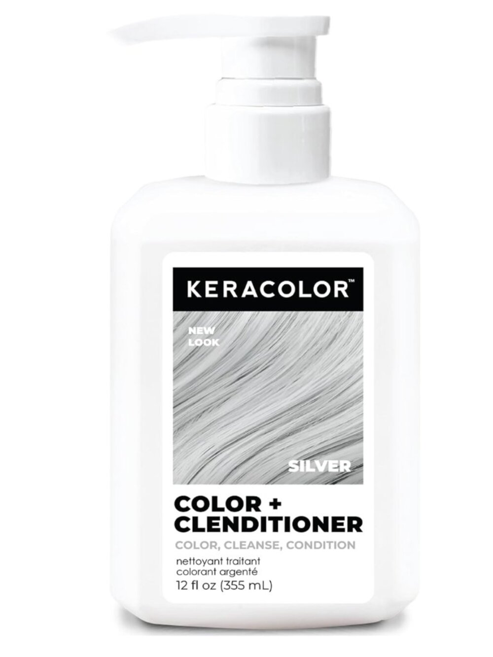 NEW Keracolor SILVER Color + Clenditioner 3-in-1 Color-Depositing Conditioner